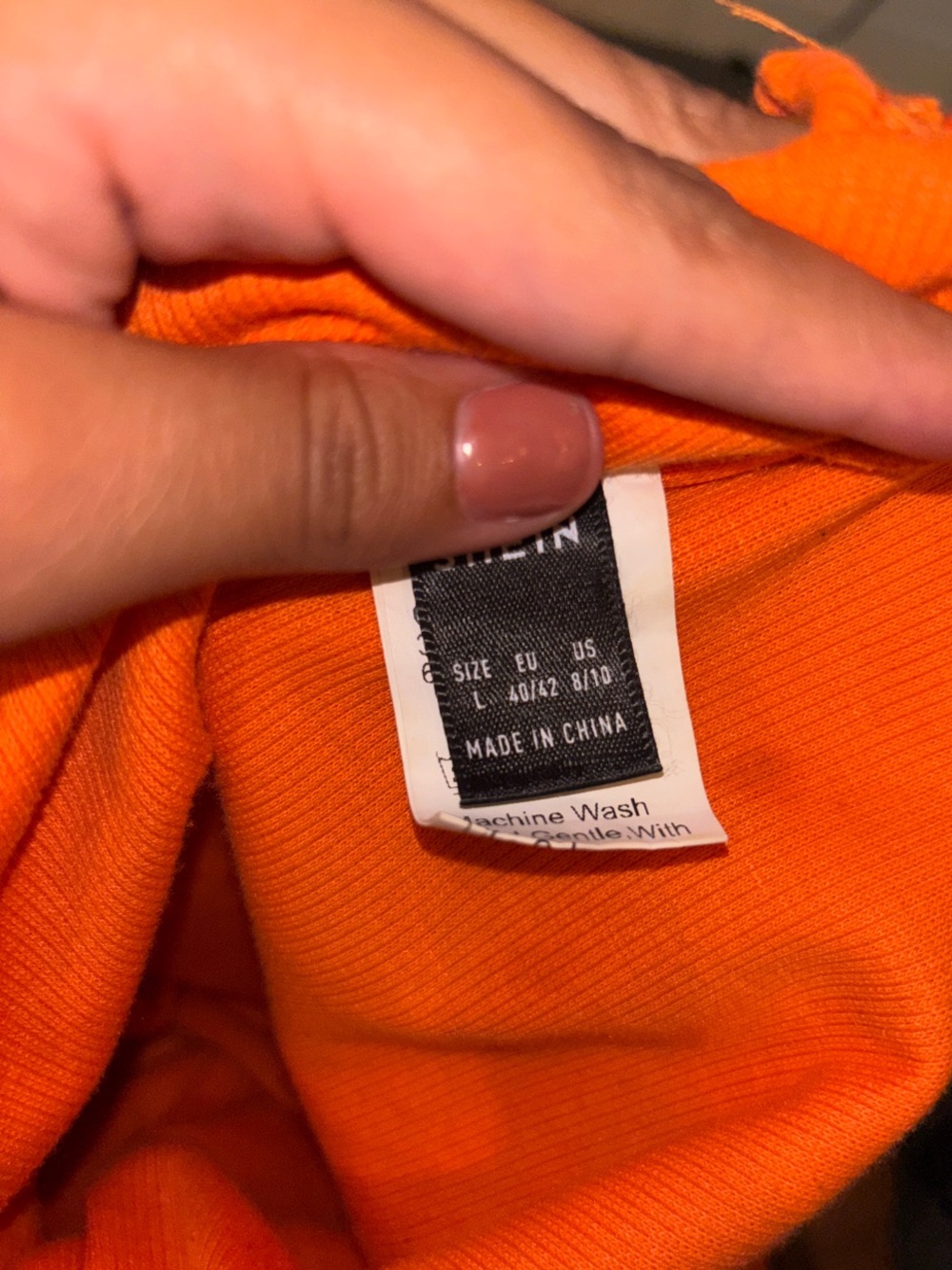 SHEIN Orange Twist Cutout Bodycon Mini Dress - Picture 4 of 4